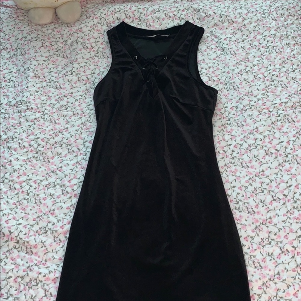 Tight black dress